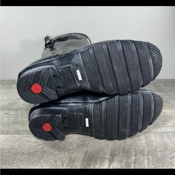 Hunter Original Short Gloss Black Rain Women’s Waterproof Winter Snow Boots 7 - Picture 7 of 10